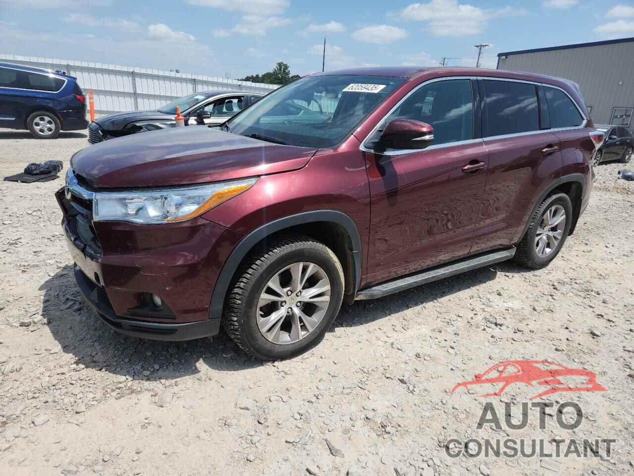 TOYOTA HIGHLANDER 2015 - 5TDBKRFH5FS163348