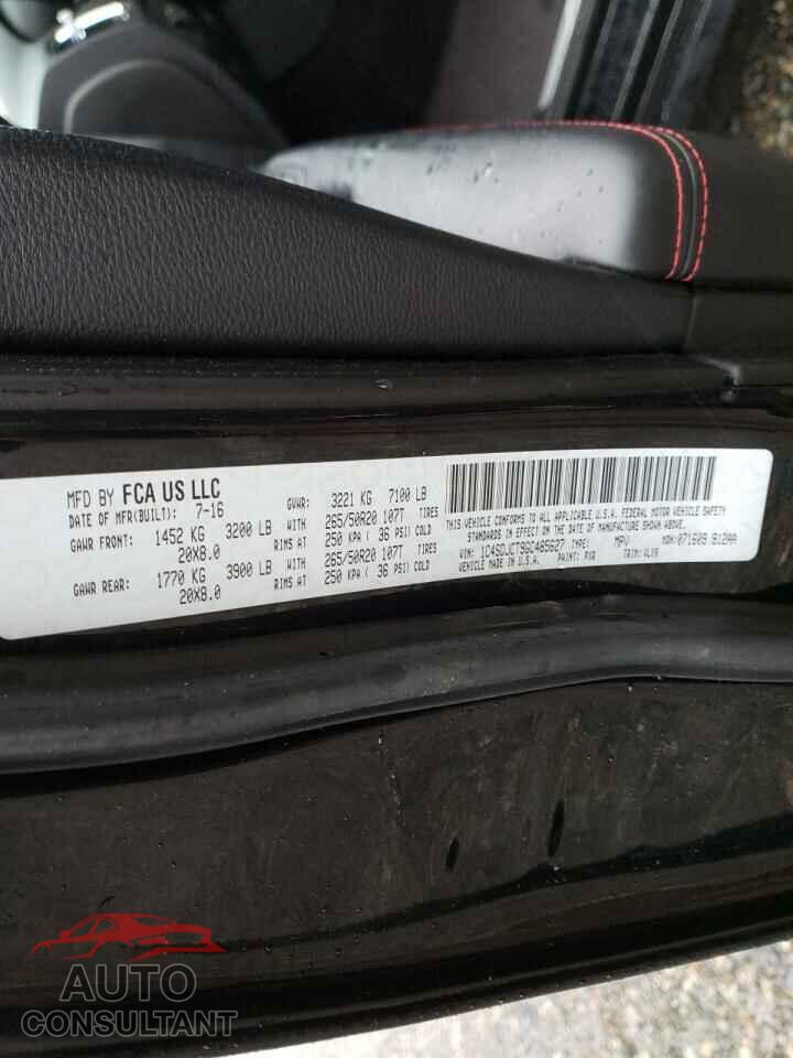 DODGE DURANGO 2016 - 1C4SDJCT9GC485627