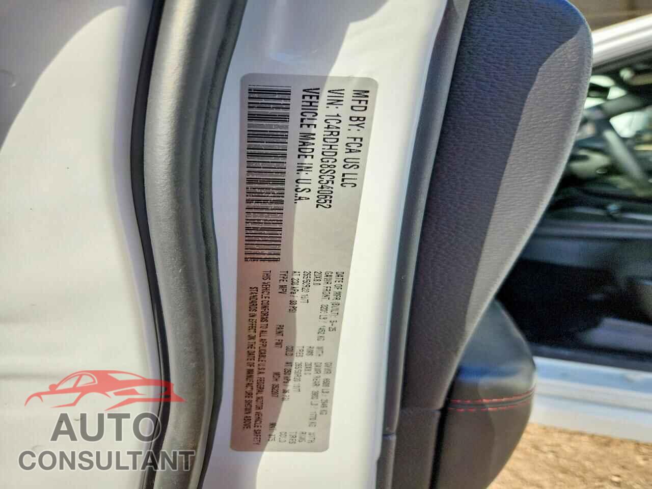 DODGE DURANGO 2025 - 1C4RDHDG8SC540652