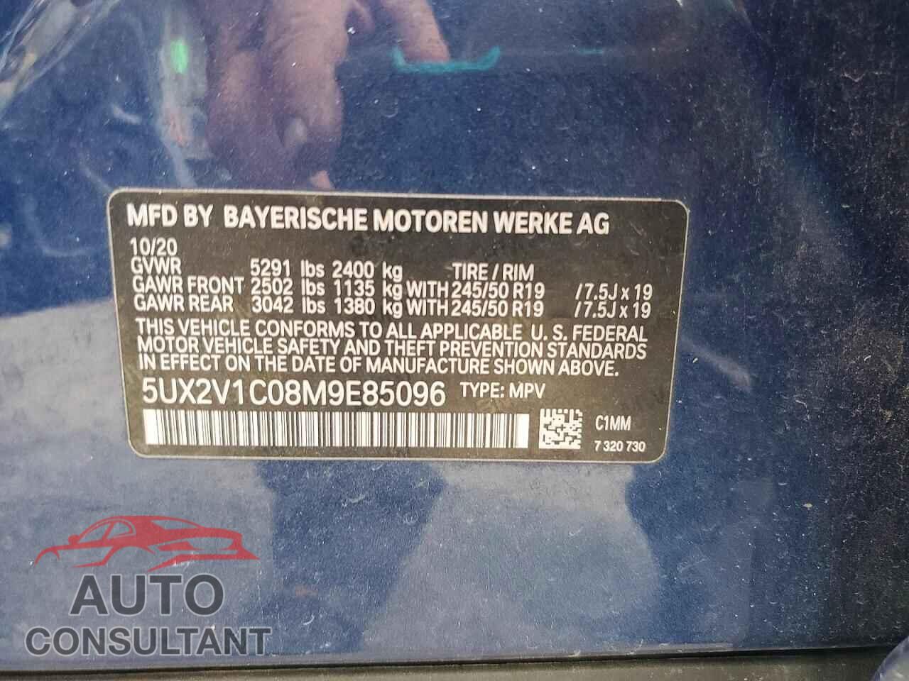BMW X4 2021 - 5UX2V1C08M9E85096