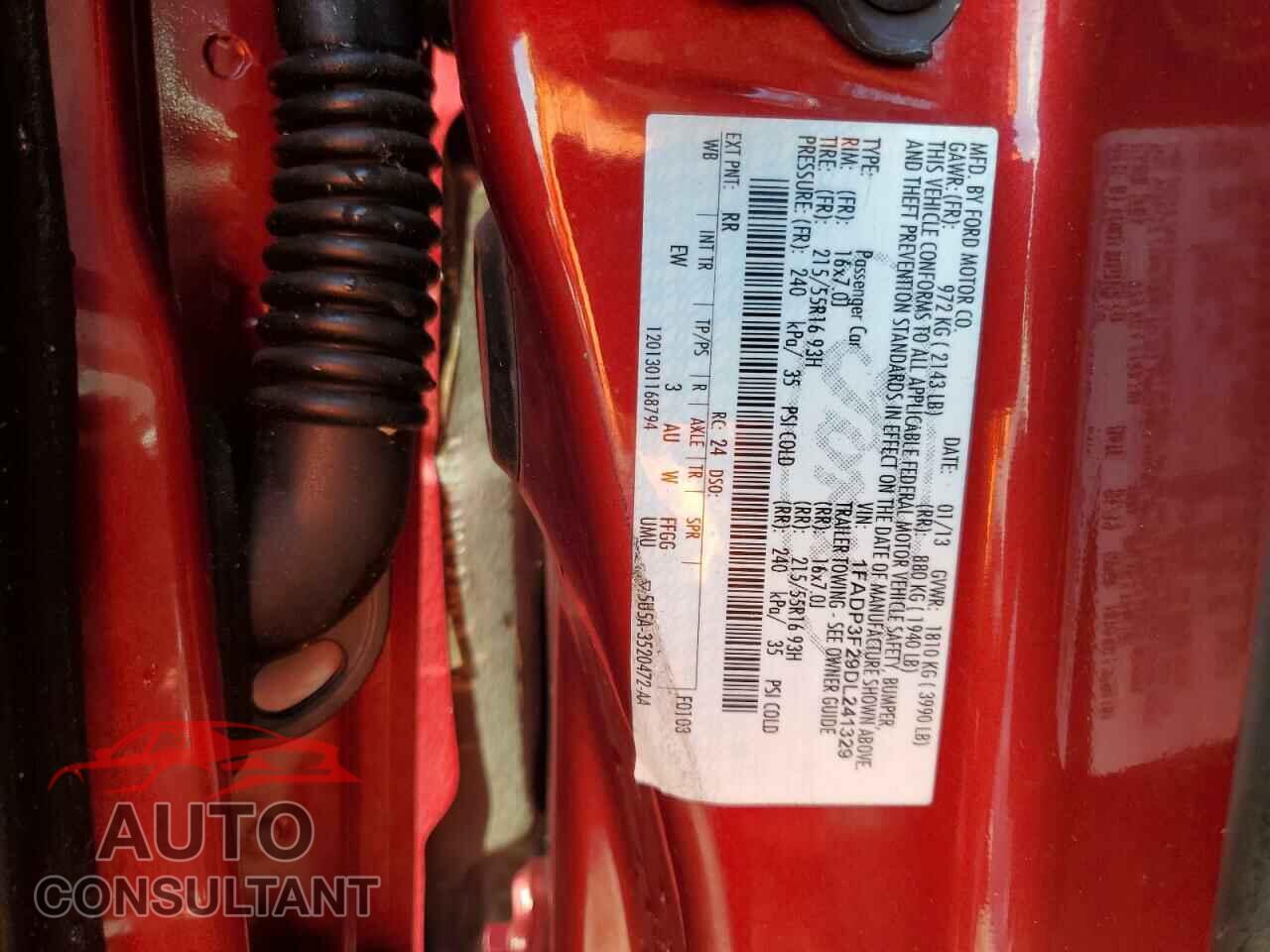 FORD FOCUS 2013 - 1FADP3F29DL241329