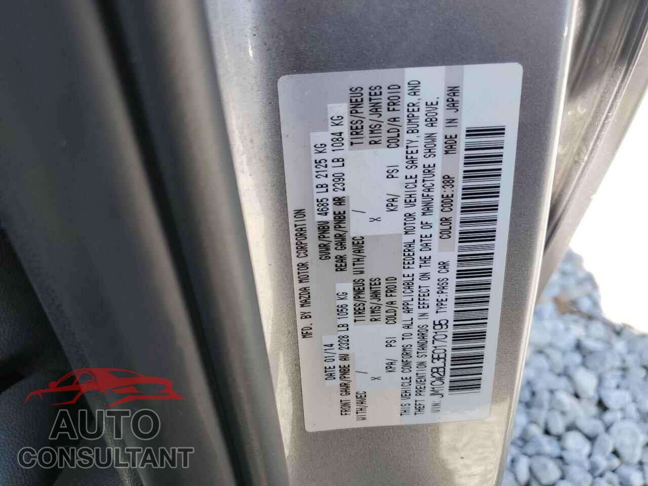 MAZDA All Models 2014 - JM1CW2BL3E0170195