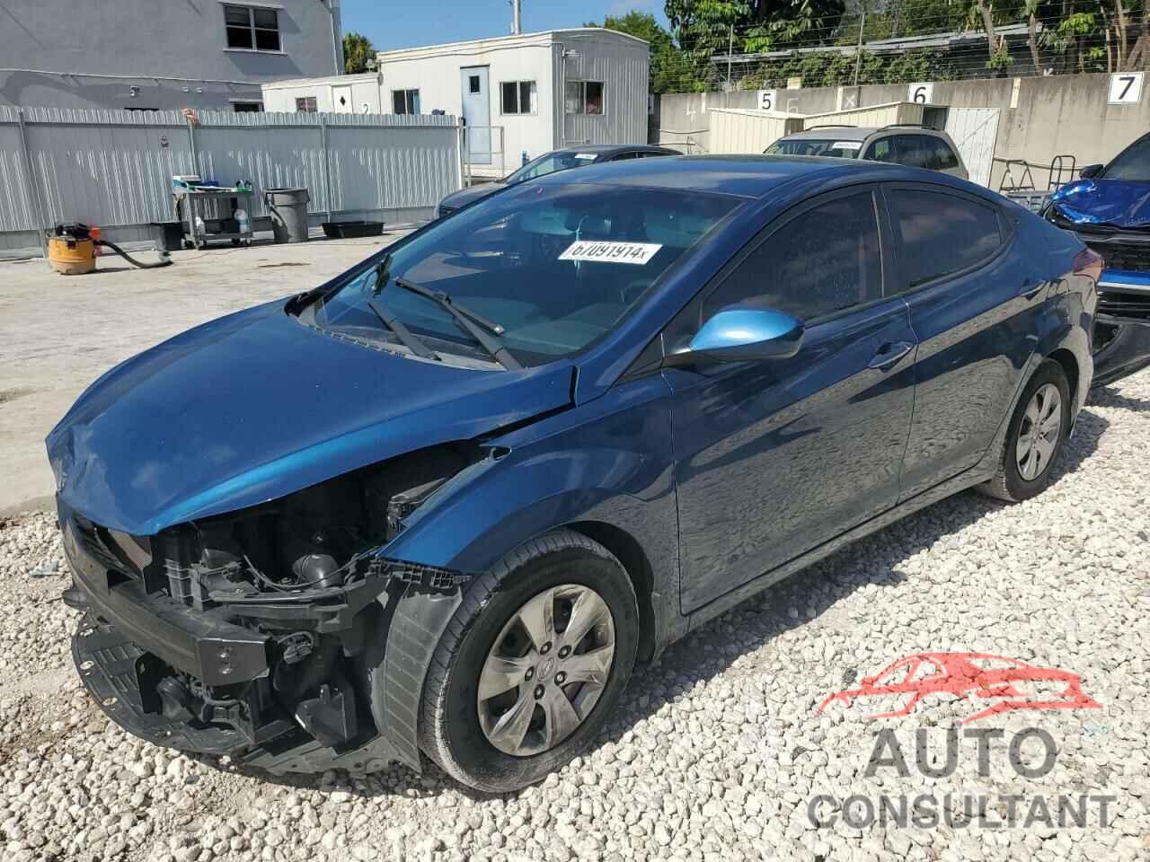 HYUNDAI ELANTRA 2016 - KMHDH4AE0GU649209