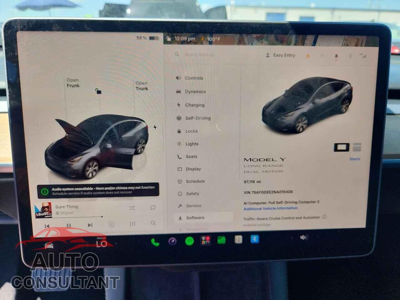 TESLA MODEL Y 2022 - 7SAYGDEE2NA015408