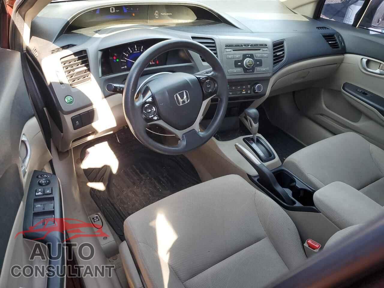 HONDA CIVIC 2012 - 19XFB2F54CE303619