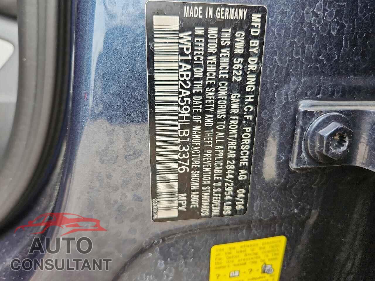 PORSCHE MACAN 2017 - WP1AB2A59HLB13376