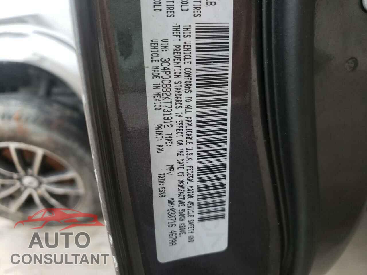 DODGE JOURNEY 2019 - 3C4PDCBB2KT731912
