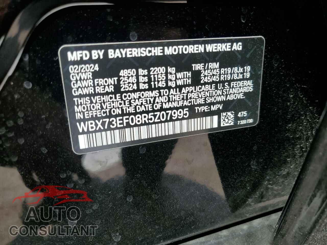 BMW X1 2024 - WBX73EF08R5Z07995