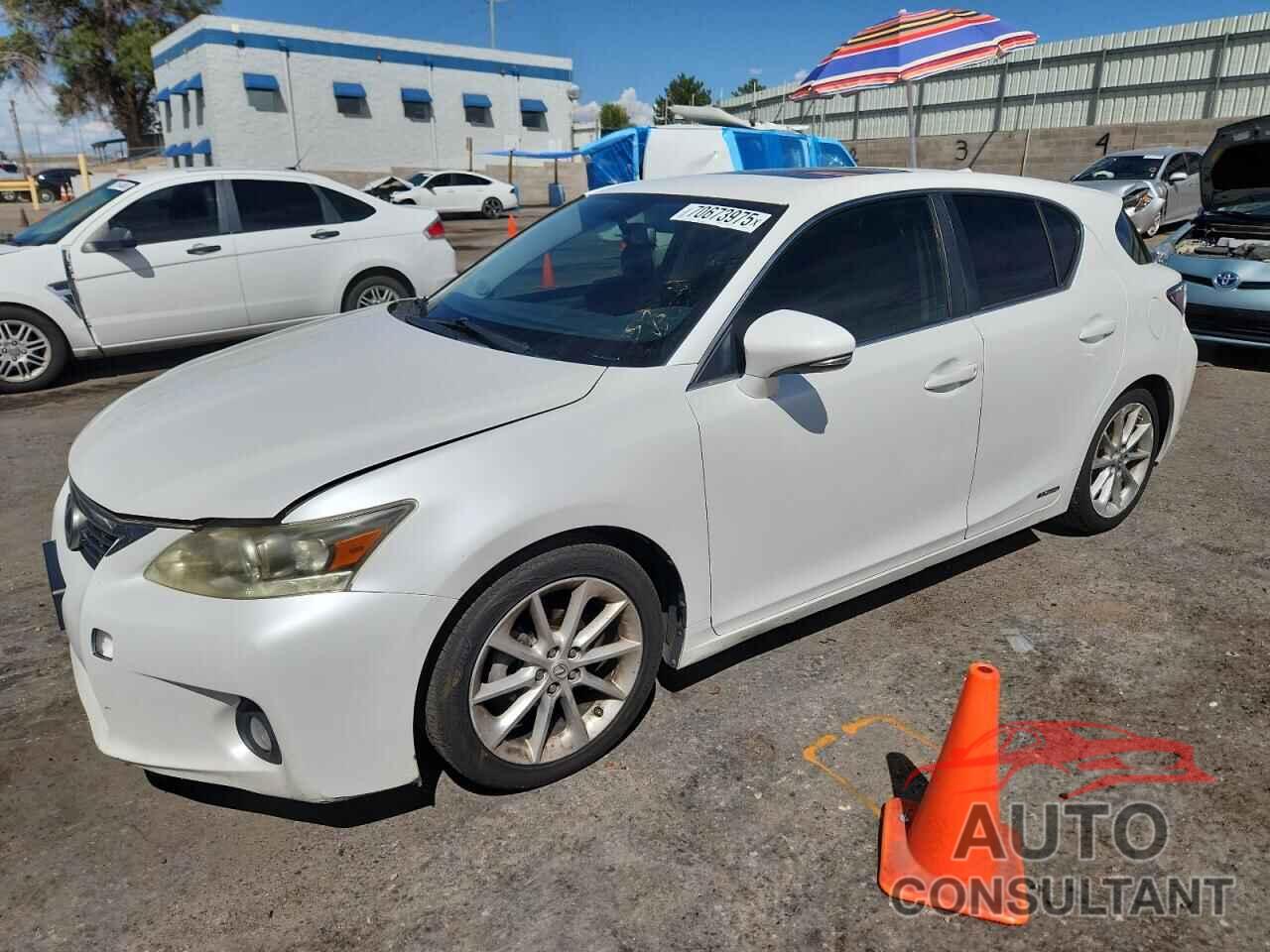 LEXUS CT 200 2012 - JTHKD5BH5C2057170