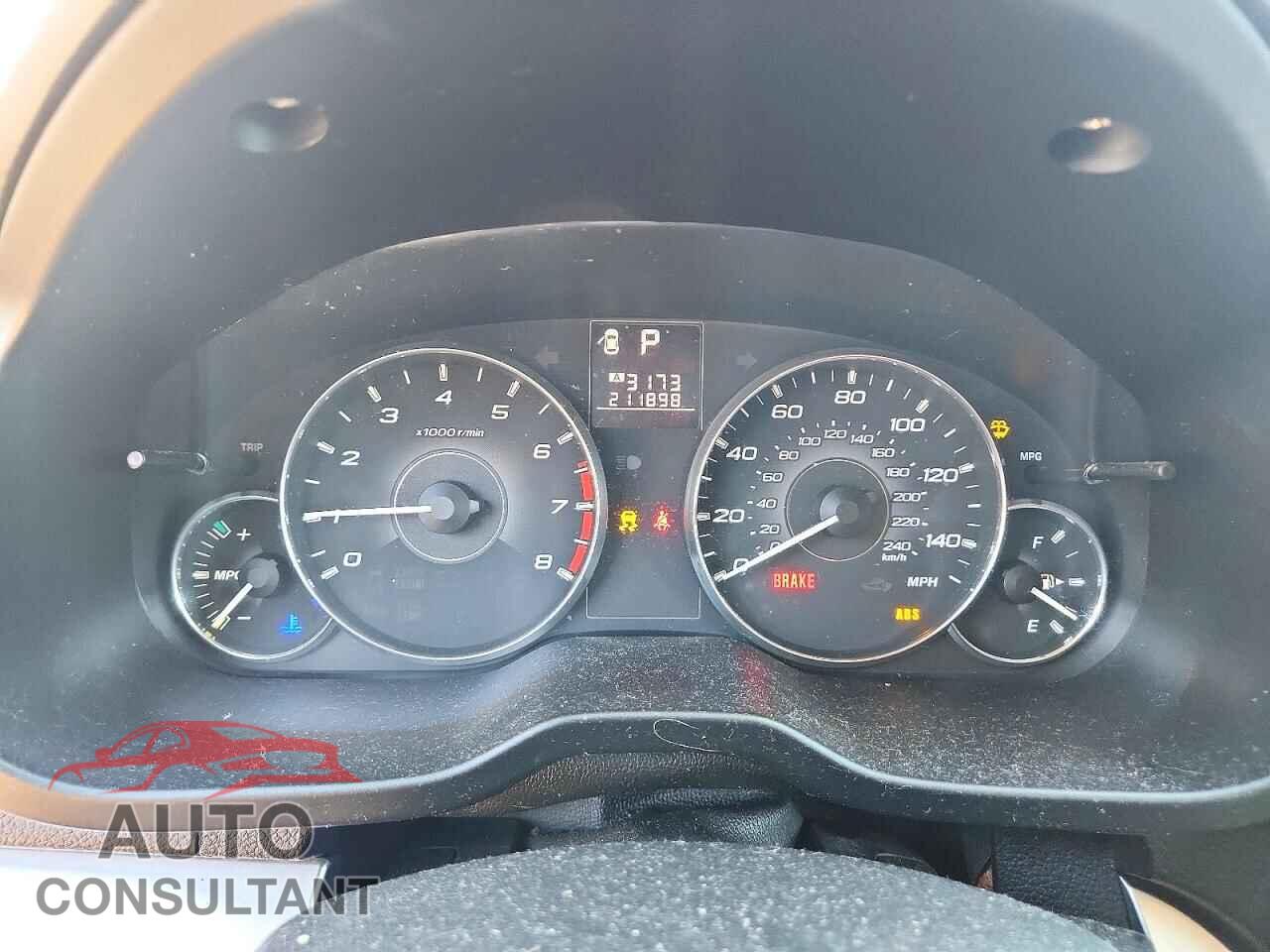 SUBARU OUTBACK 2012 - 4S4BRCFC5C3275931