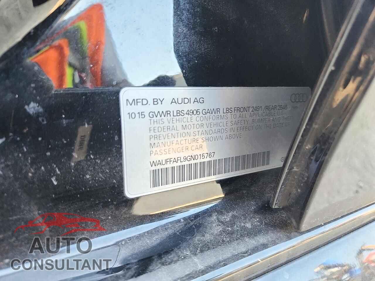 AUDI A4 2016 - WAUFFAFL9GN015767