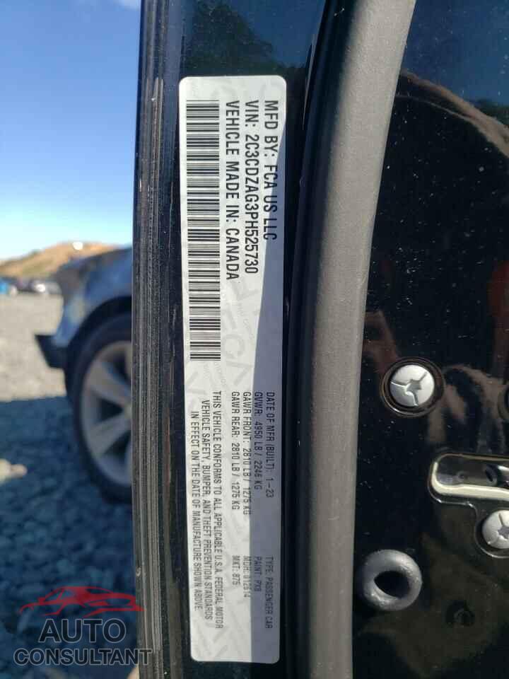 DODGE CHALLENGER 2023 - 2C3CDZAG3PH525730