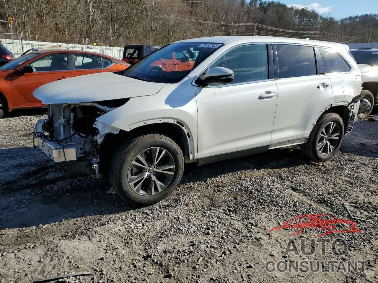 TOYOTA HIGHLANDER 2019 - 5TDZZRFH9KS343761