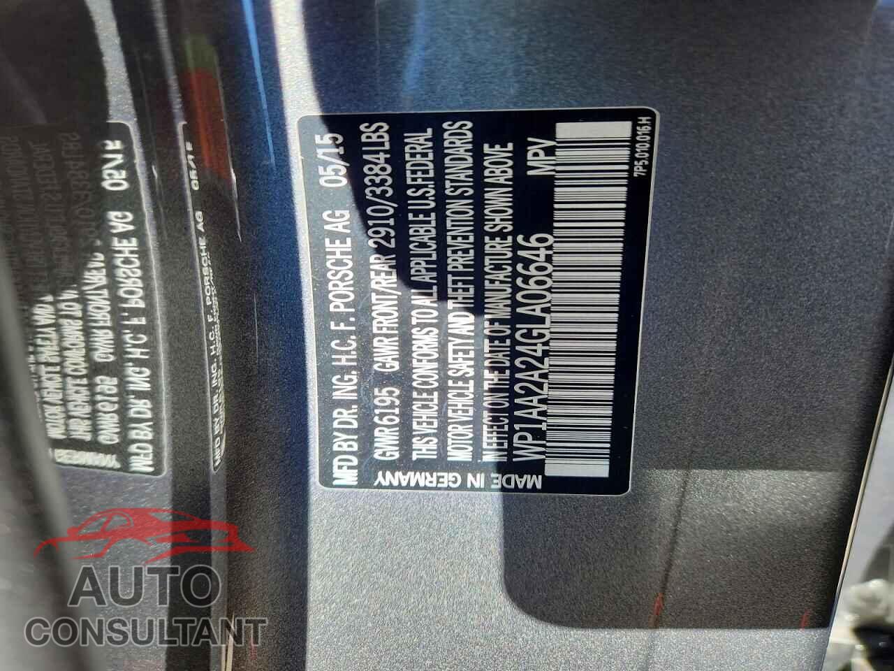PORSCHE CAYENNE 2016 - WP1AA2A24GLA06646