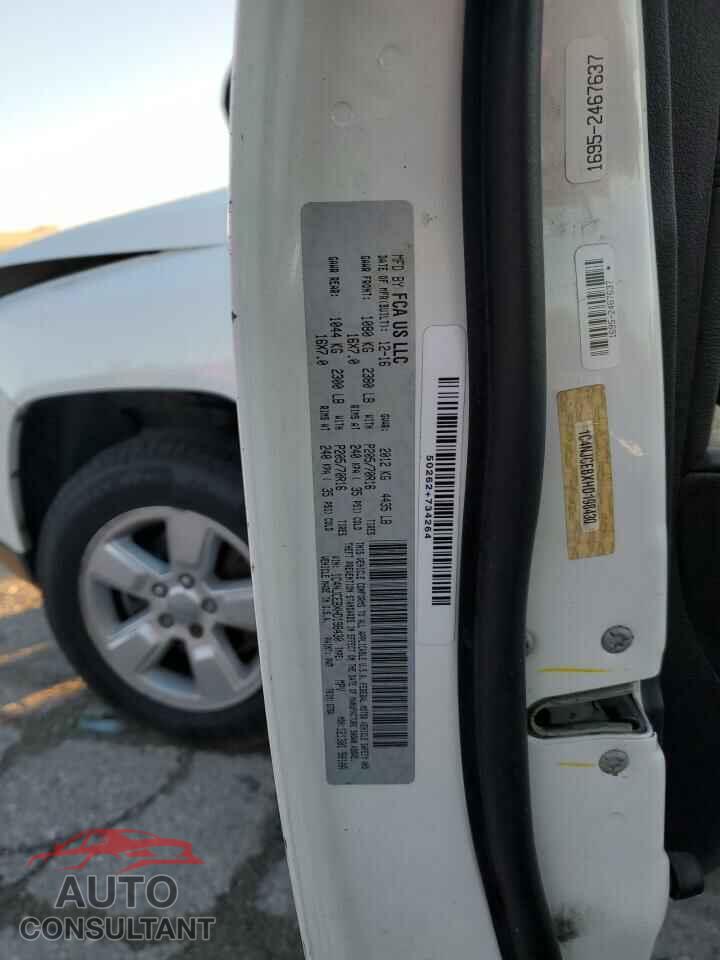 JEEP COMPASS 2017 - 1C4NJCEBXHD198430