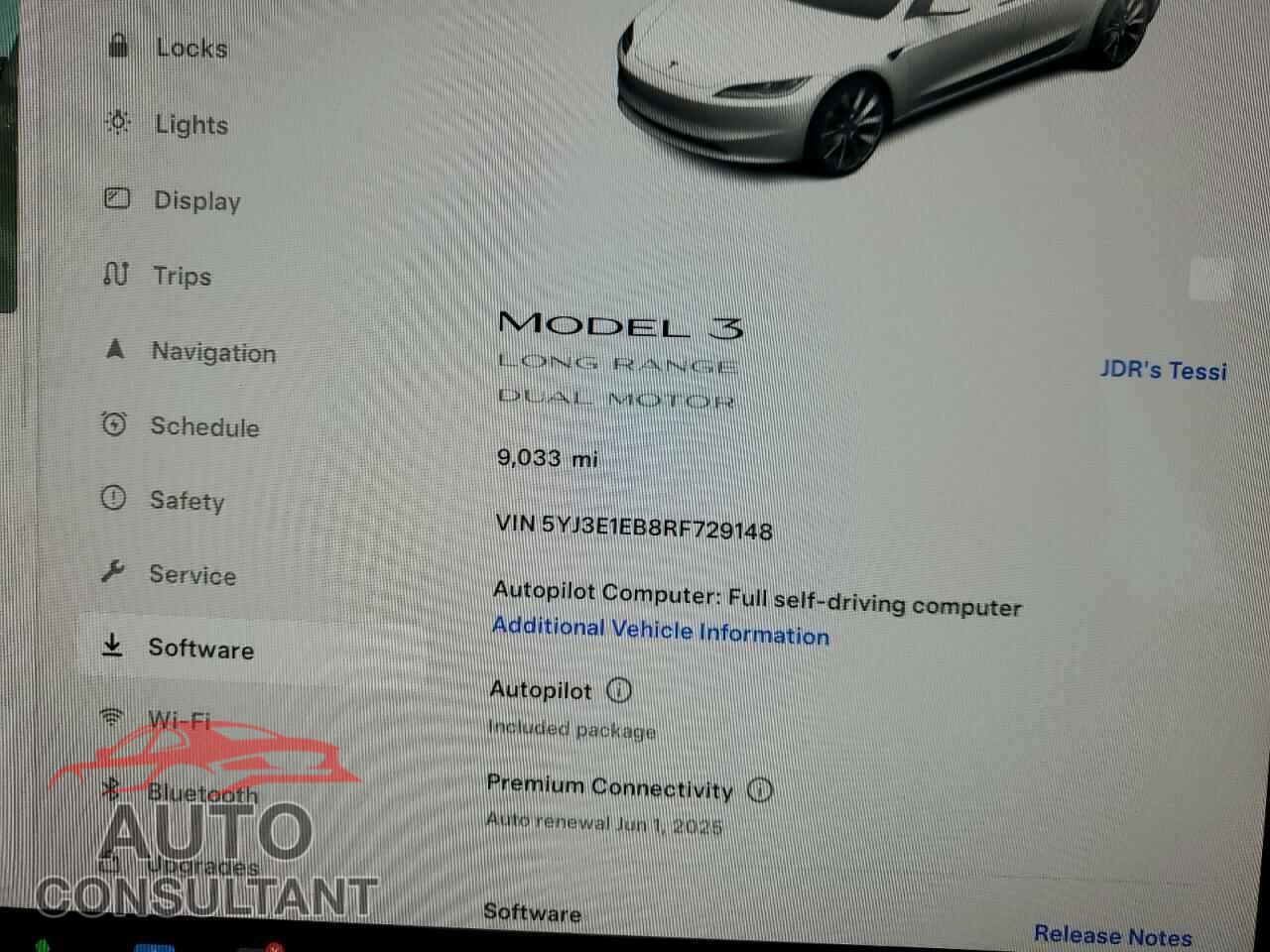 TESLA MODEL 3 2024 - 5YJ3E1EB8RF729148