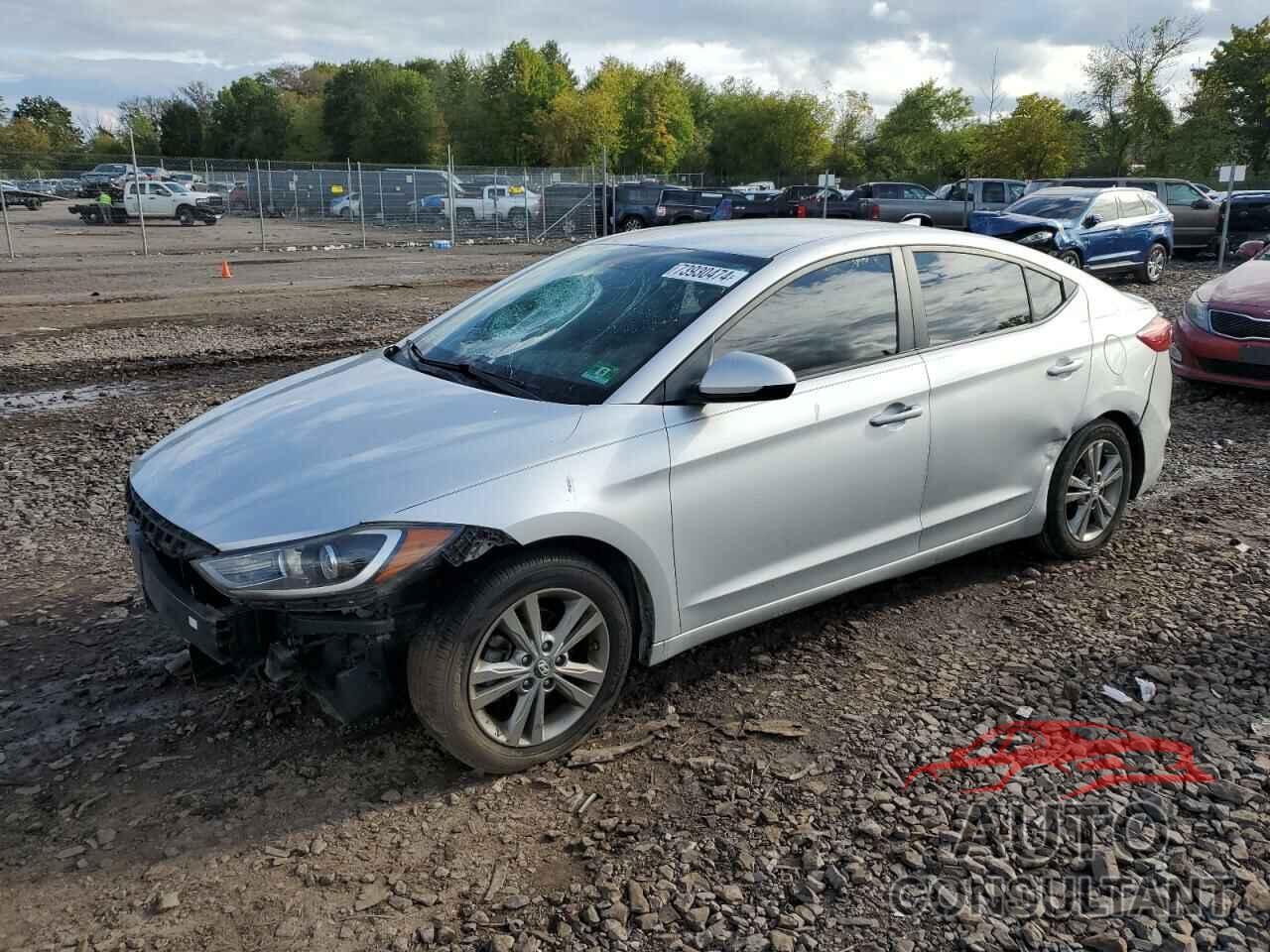 HYUNDAI ELANTRA 2018 - KMHD84LF7JU473160