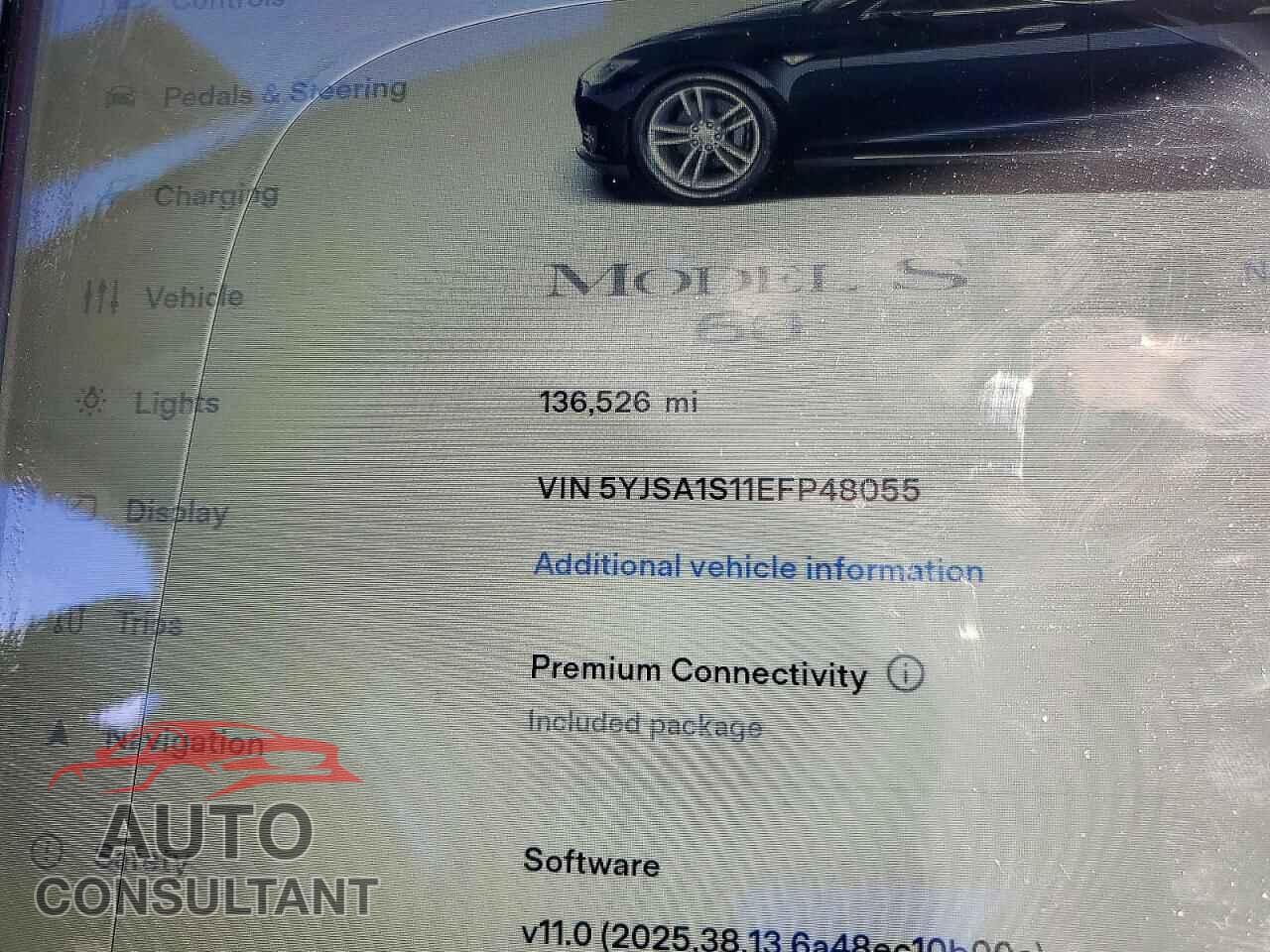 TESLA MODEL S 2014 - 5YJSA1S11EFP48055
