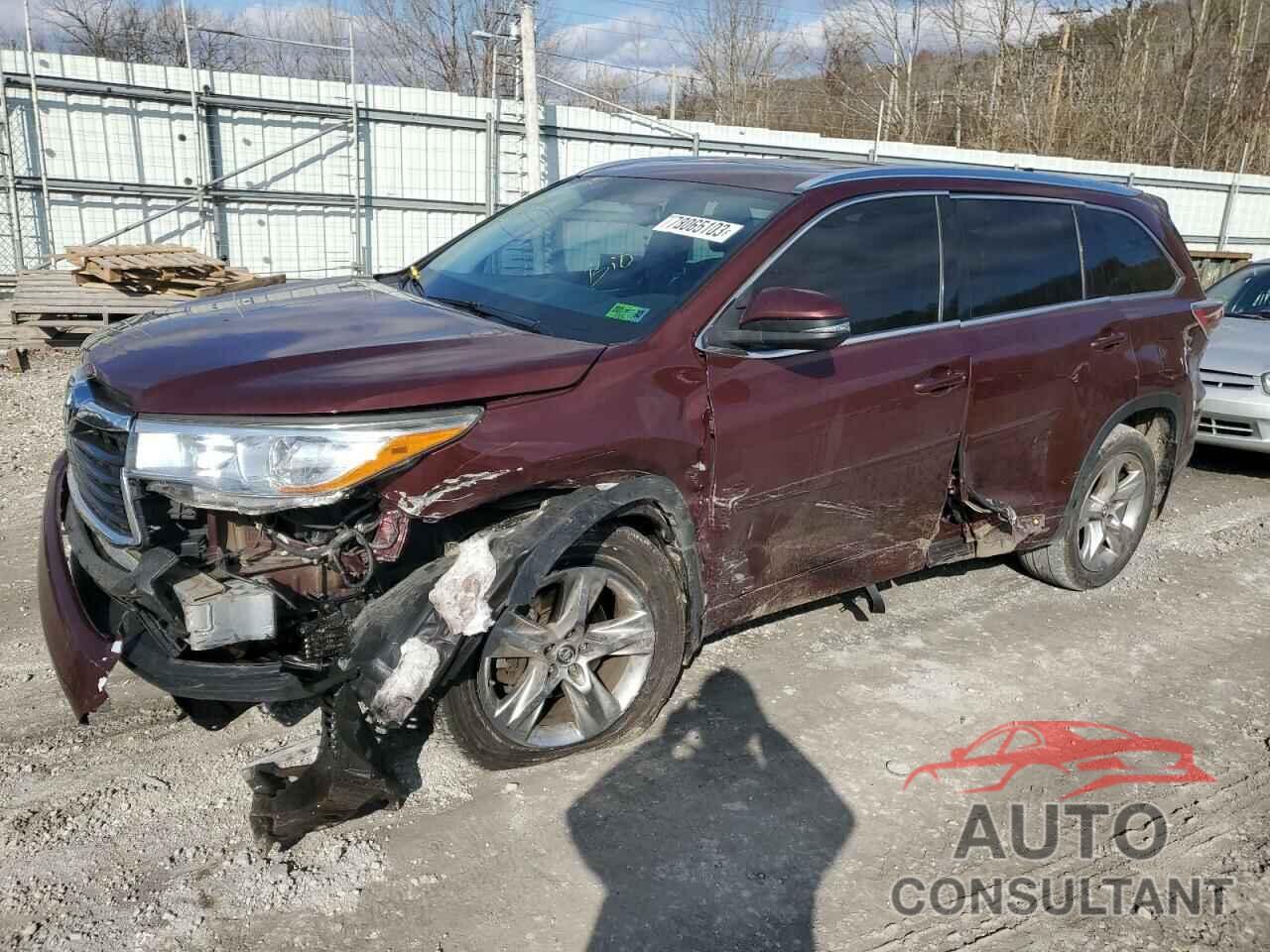 TOYOTA HIGHLANDER 2016 - 5TDDKRFHXGS250978