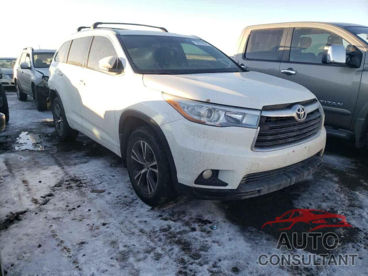 TOYOTA HIGHLANDER 2016 - 5TDJKRFH1GS347666