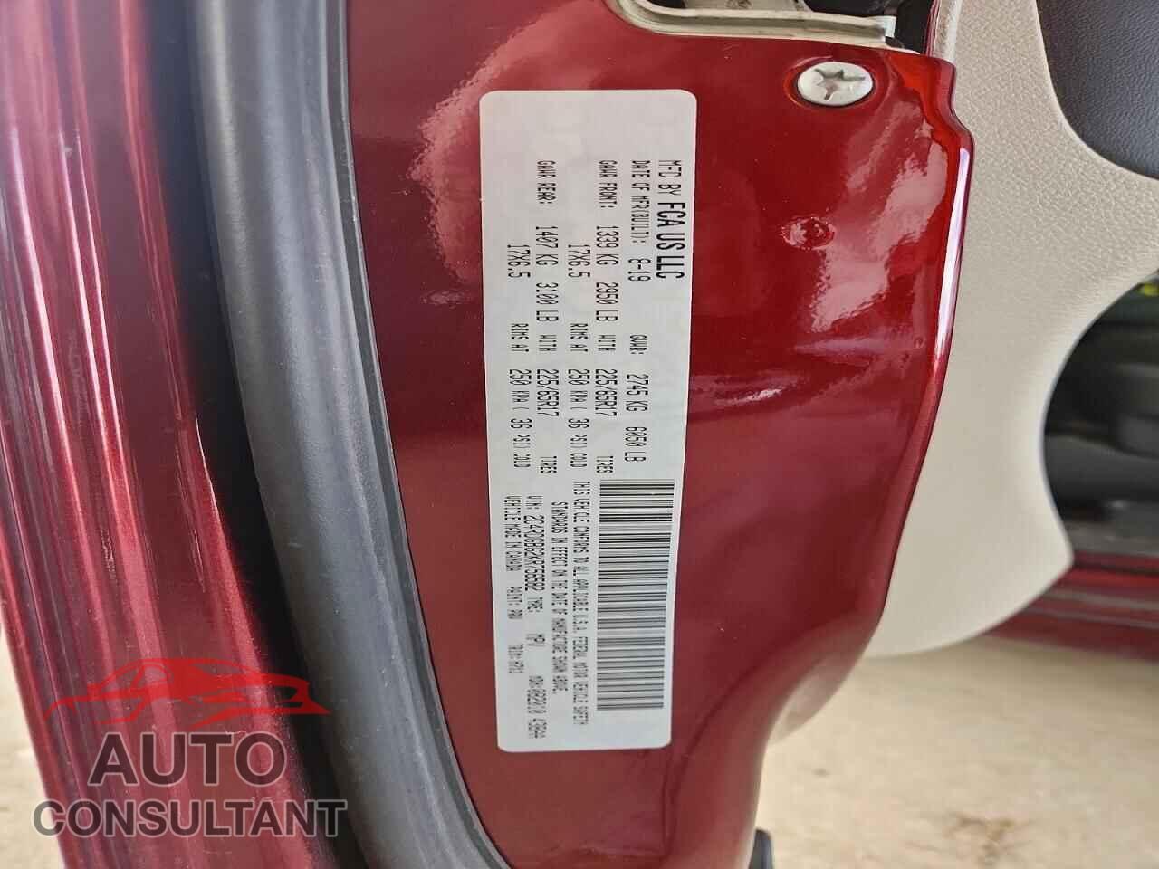DODGE CARAVAN 2019 - 2C4RDGBG2KR756582