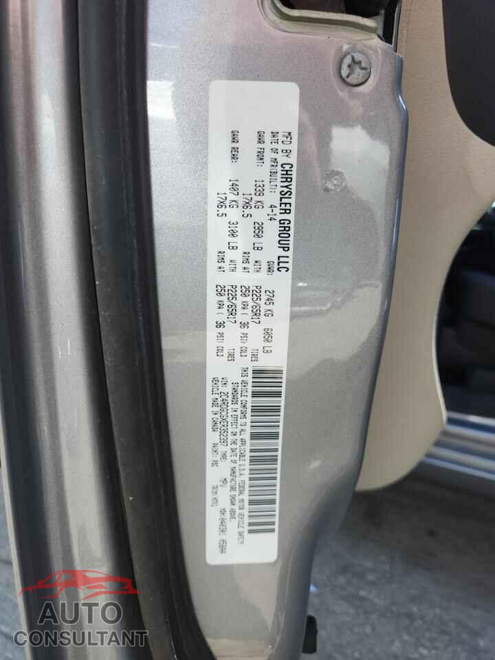 DODGE CARAVAN 2014 - 2C4RDGCGXER352397