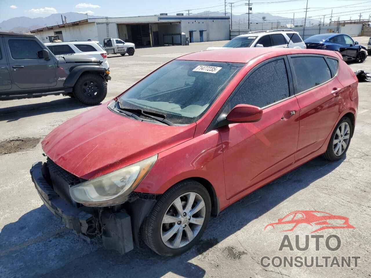HYUNDAI ACCENT 2012 - KMHCU5AE7CU051559