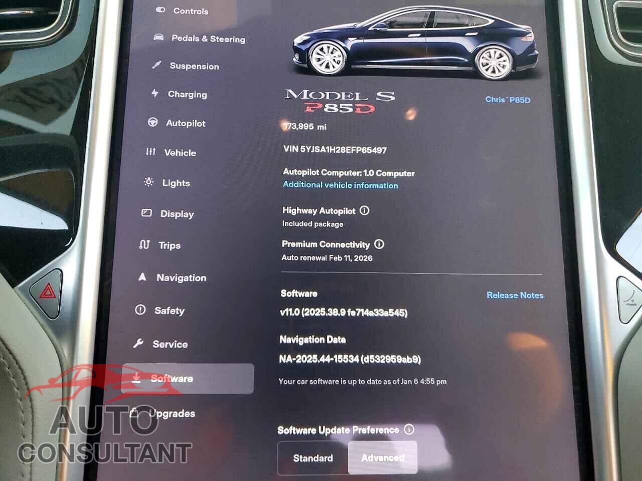 TESLA MODEL S 2014 - 5YJSA1H28EFP65497