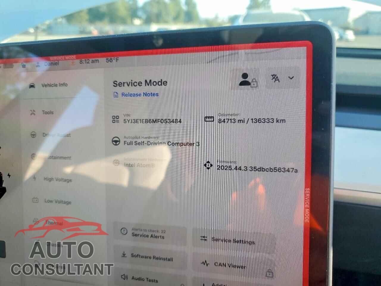 TESLA MODEL 3 2021 - 5YJ3E1EB6MF053484