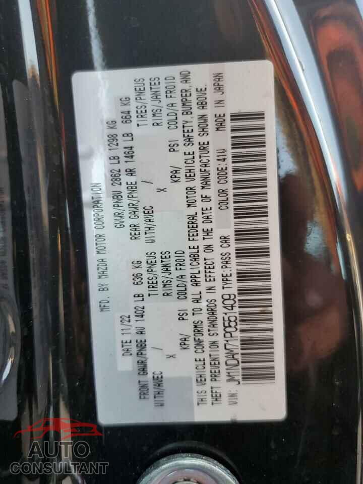 MAZDA MX5 2023 - JM1NDAM71P0551409