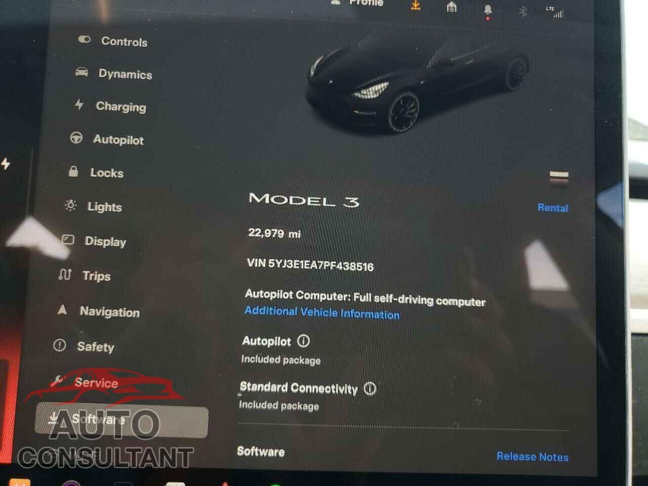 TESLA MODEL 3 2023 - 5YJ3E1EA7PF438516
