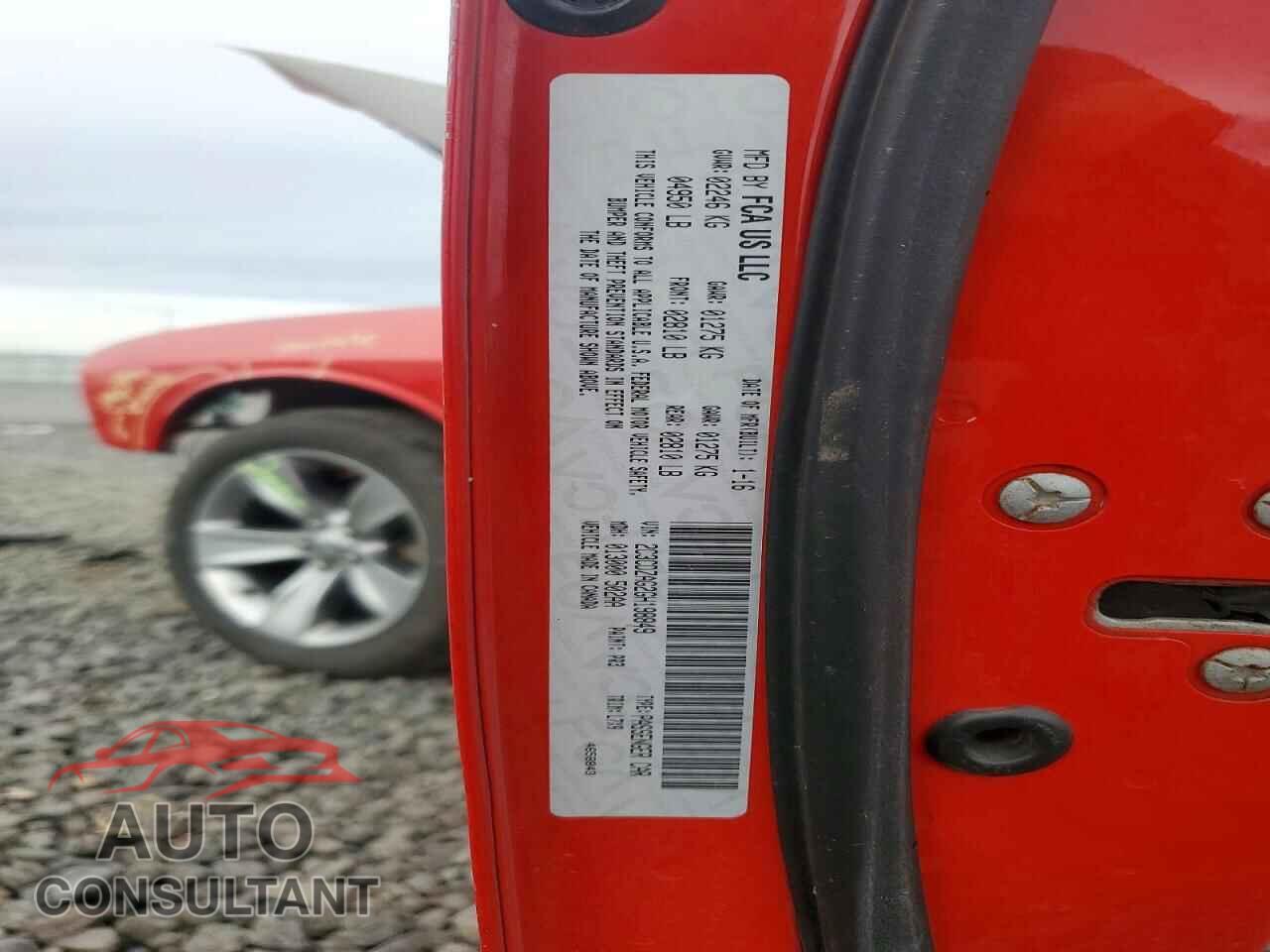 DODGE CHALLENGER 2016 - 2C3CDZAG2GH198849