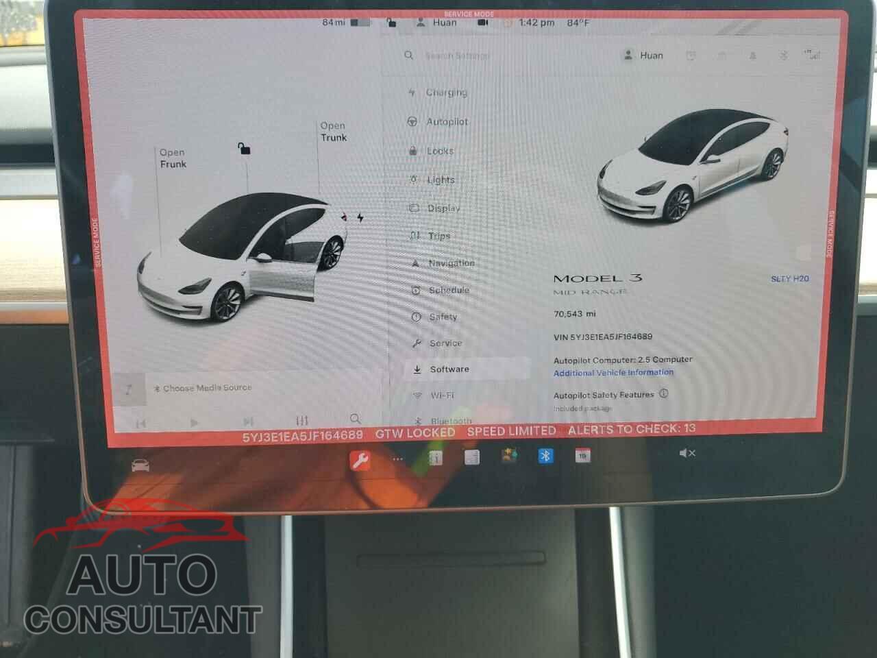 TESLA MODEL 3 2018 - 5YJ3E1EA5JF164689