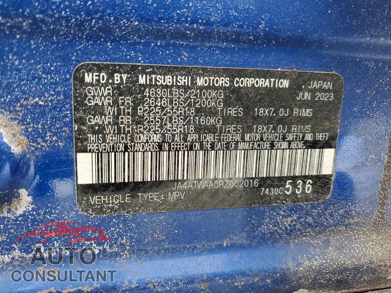 MITSUBISHI ECLIPSE 2024 - JA4ATWAA0RZ002016