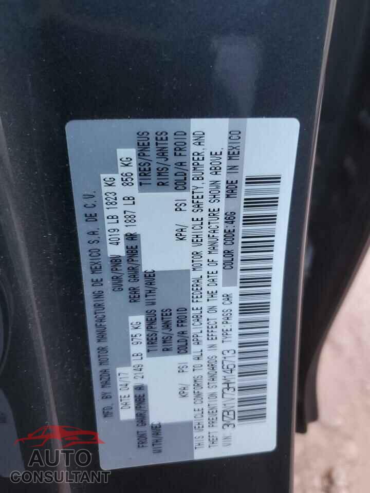 MAZDA 3 2017 - 3MZBN1V73HM146713