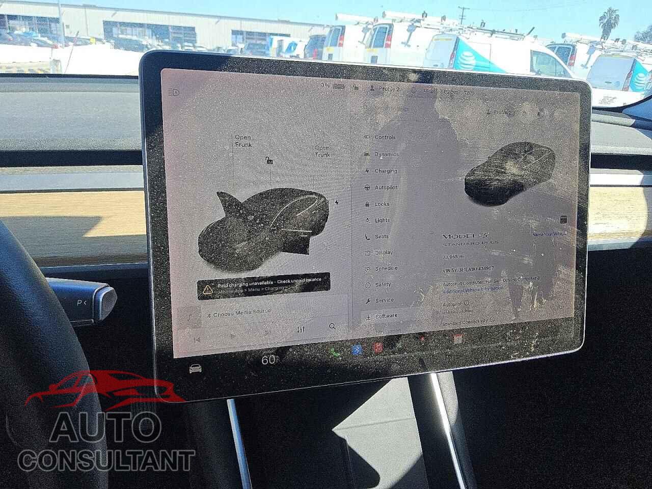 TESLA MODEL 3 2019 - 5YJ3E1EA1KF434907