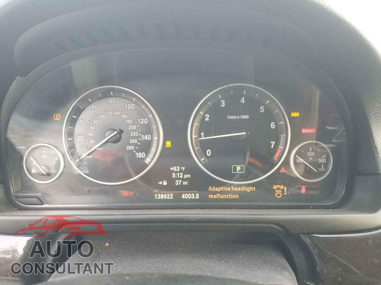 BMW 5 SERIES 2014 - WBA5A7C5XED612237