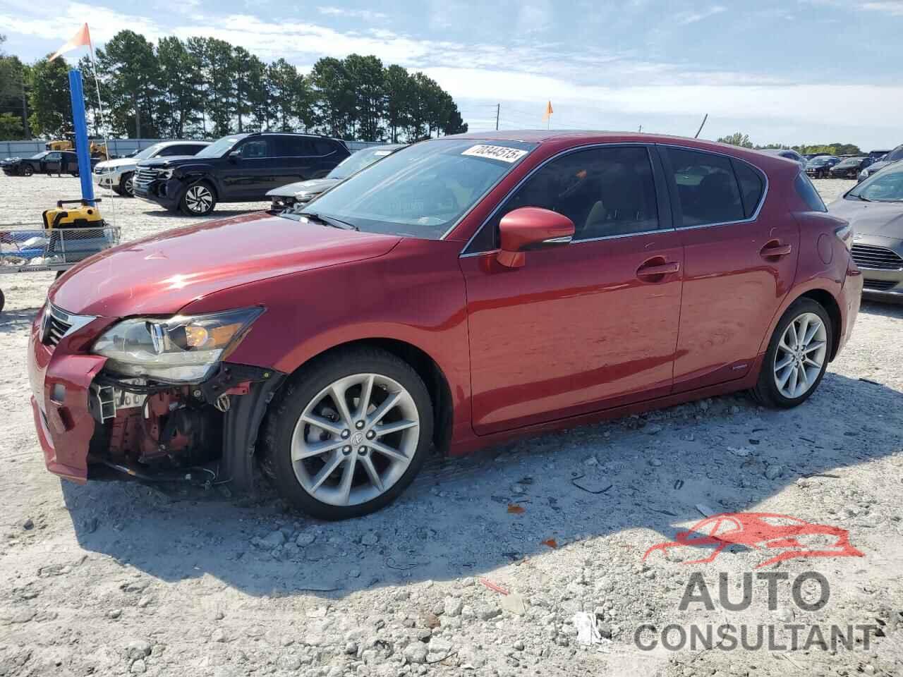 LEXUS CT 200 2012 - JTHKD5BH0C2111975