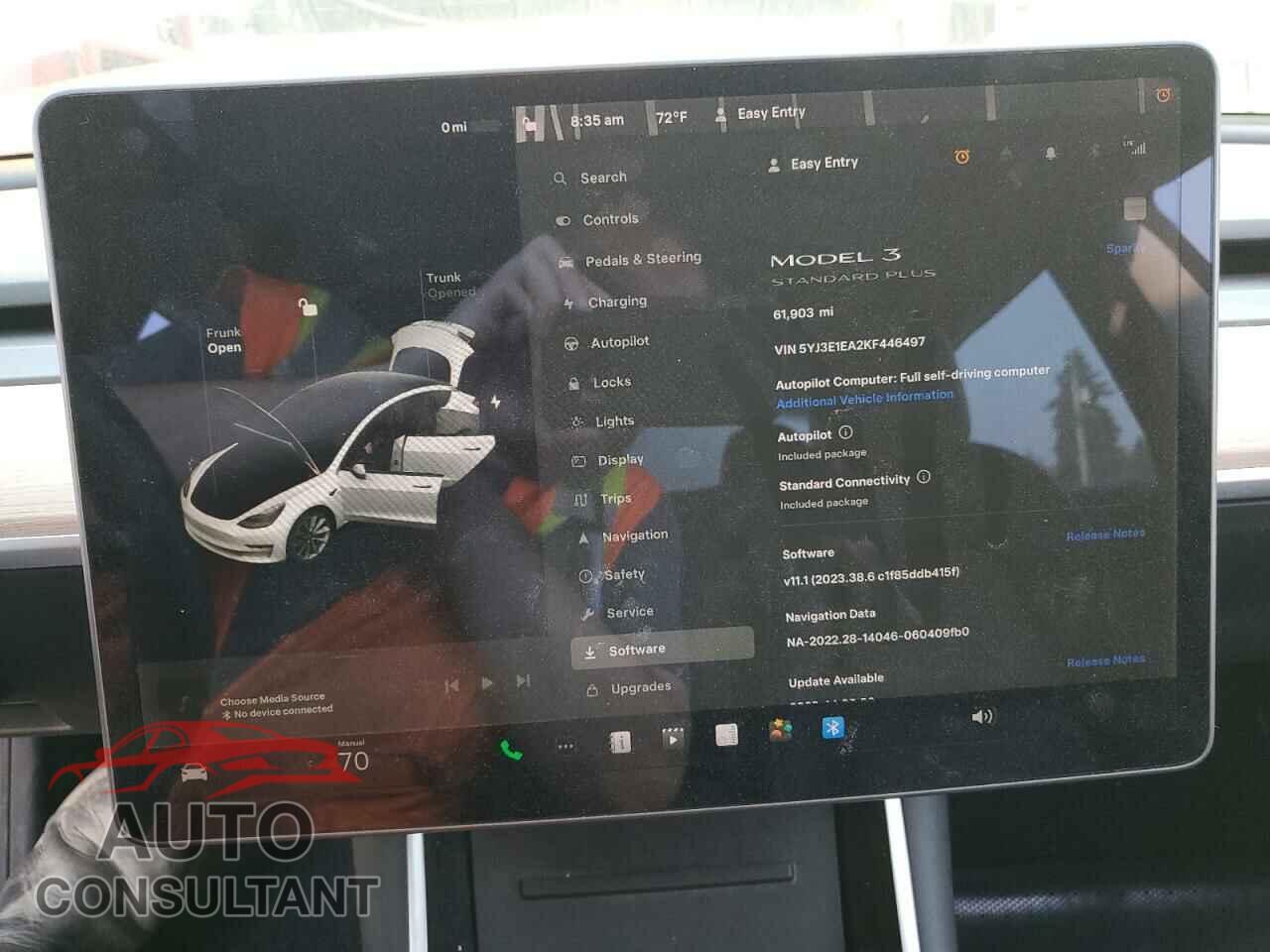 TESLA MODEL 3 2019 - 5YJ3E1EA2KF446497