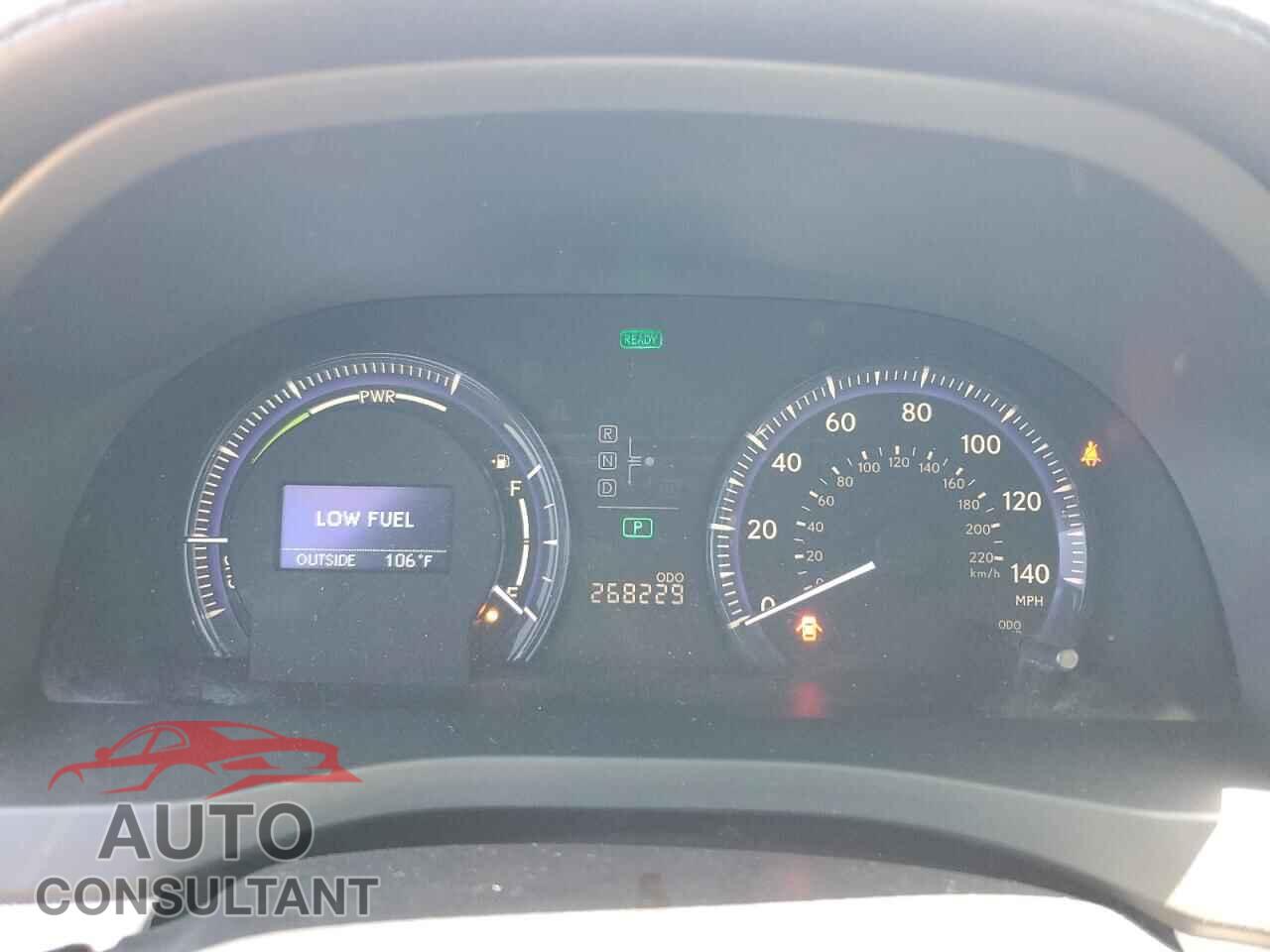 LEXUS HS 2012 - JTHBB1BA5C2050298