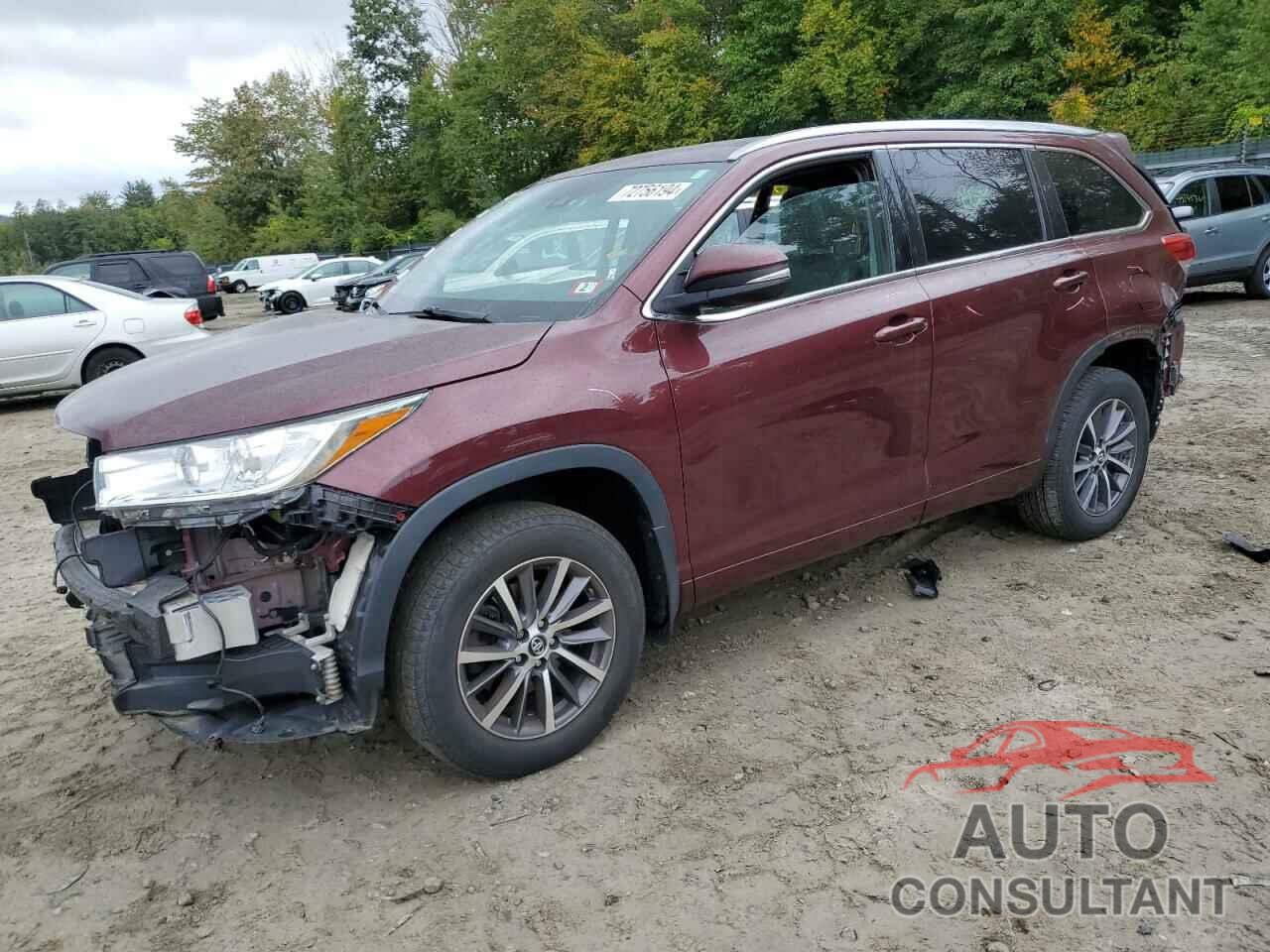 TOYOTA HIGHLANDER 2018 - 5TDJZRFHXJS835792