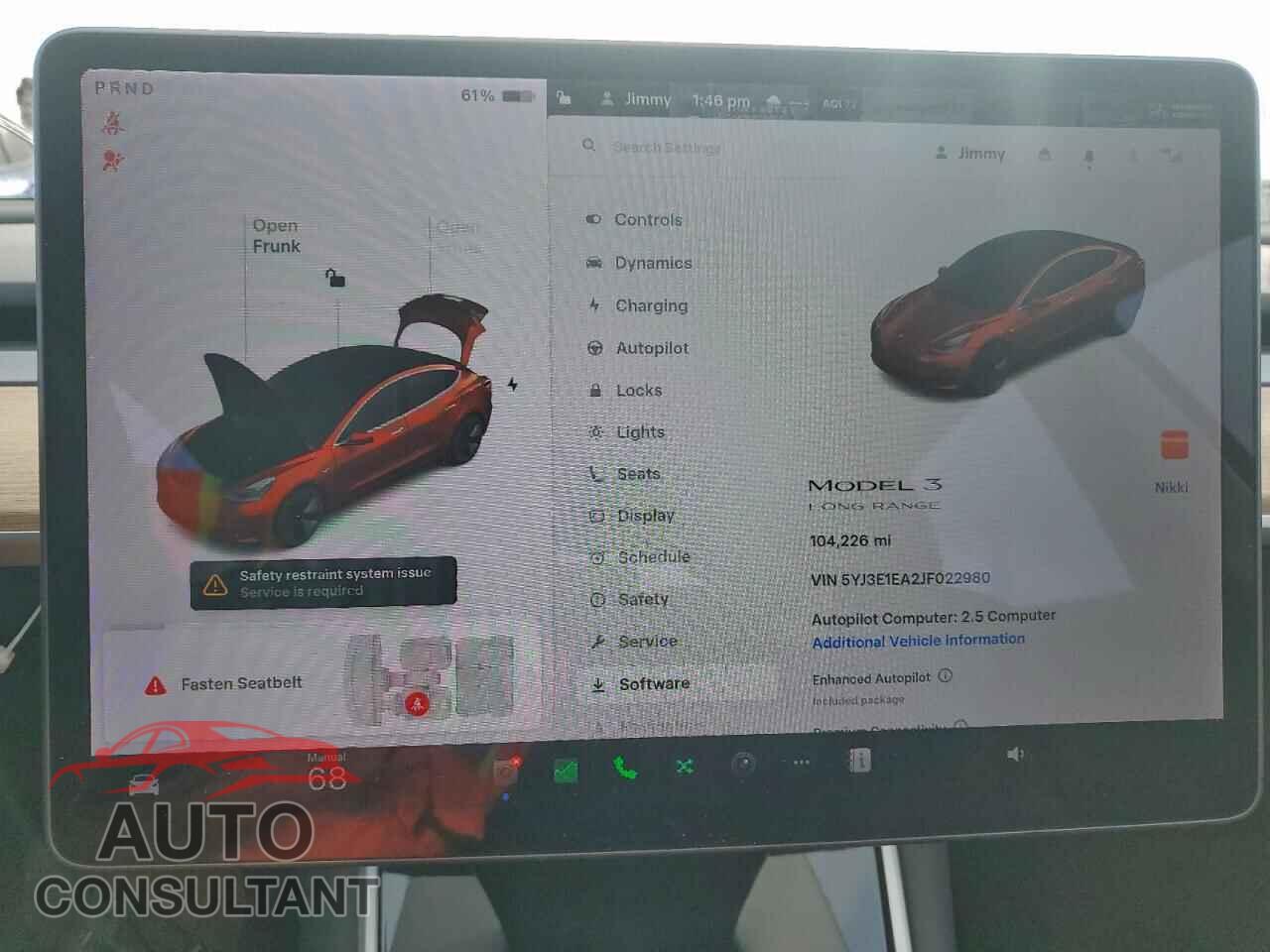 TESLA MODEL 3 2018 - 5YJ3E1EA2JF022980