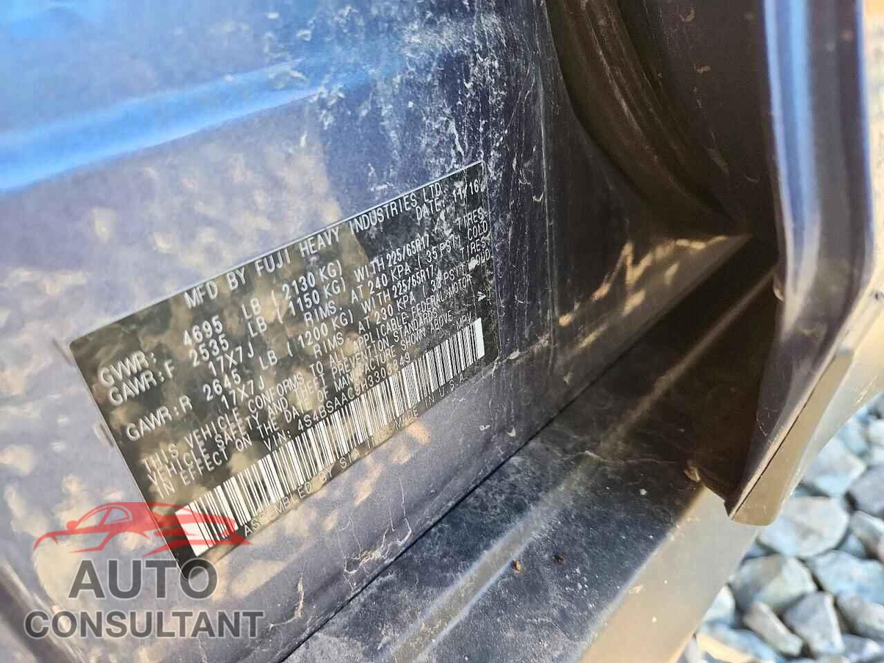 SUBARU OUTBACK 2017 - 4S4BSAAC9H3303849