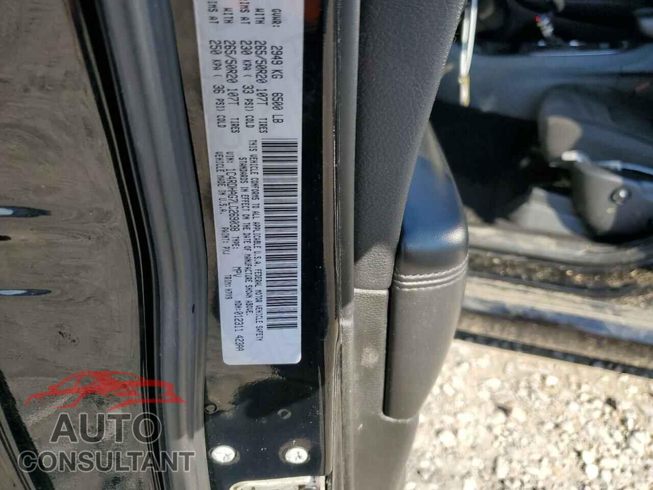 DODGE DURANGO 2020 - 1C4RDHAG7LC269038