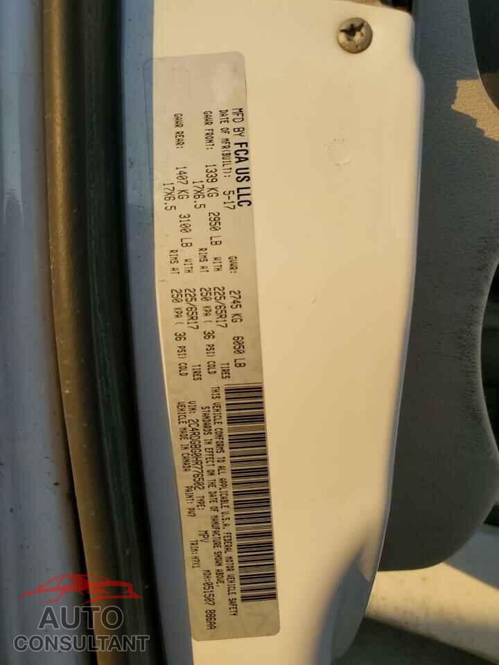 DODGE CARAVAN 2017 - 2C4RDGBG0HR776502