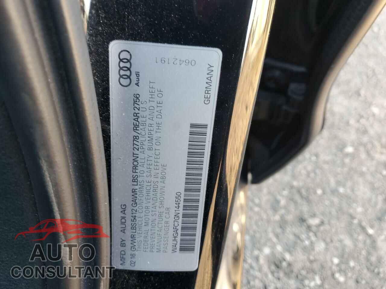 AUDI A6 2016 - WAUHGAFC7GN144550