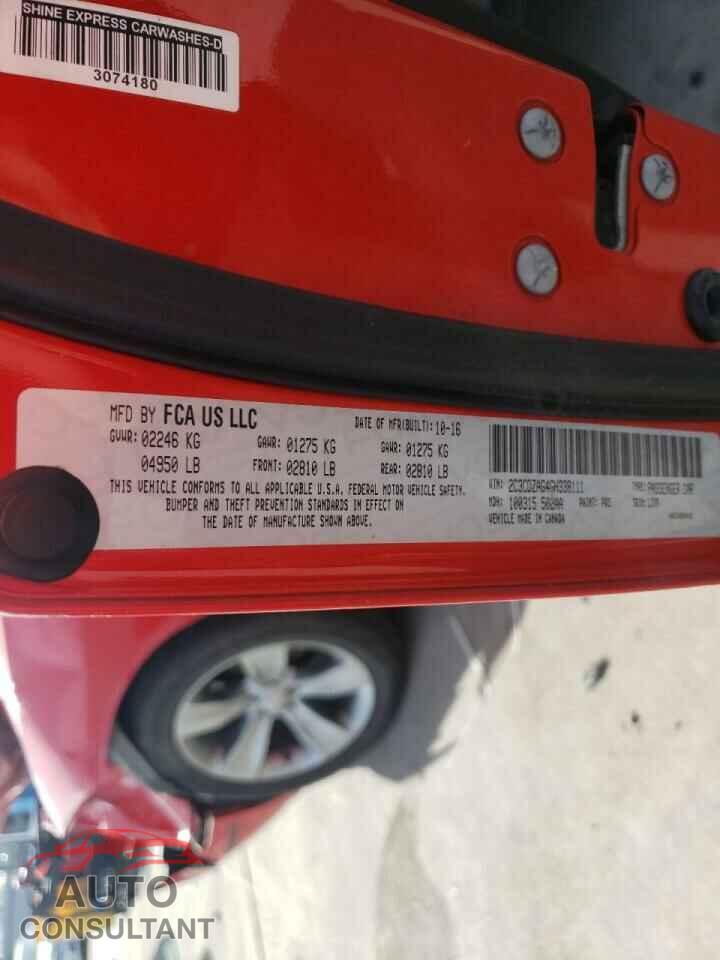 DODGE CHALLENGER 2016 - 2C3CDZAG4GH338111