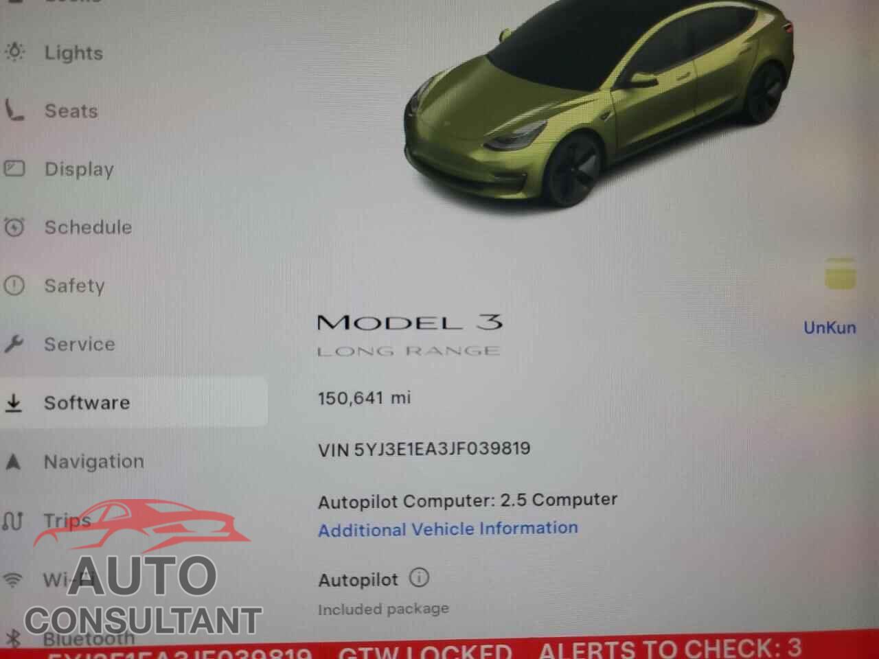 TESLA MODEL 3 2018 - 5YJ3E1EA3JF039819