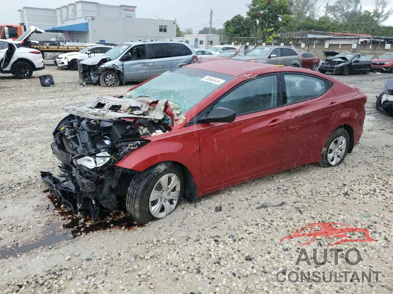 HYUNDAI ELANTRA 2016 - KMHDH4AE4GU586583