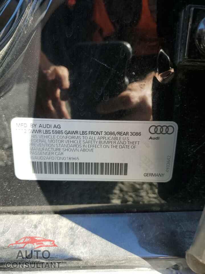 AUDI S8 2013 - WAUD2AFD7DN018965